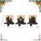 Glitzhome® 5" Christmas Metal Nativity Scene Stocking Holder Set